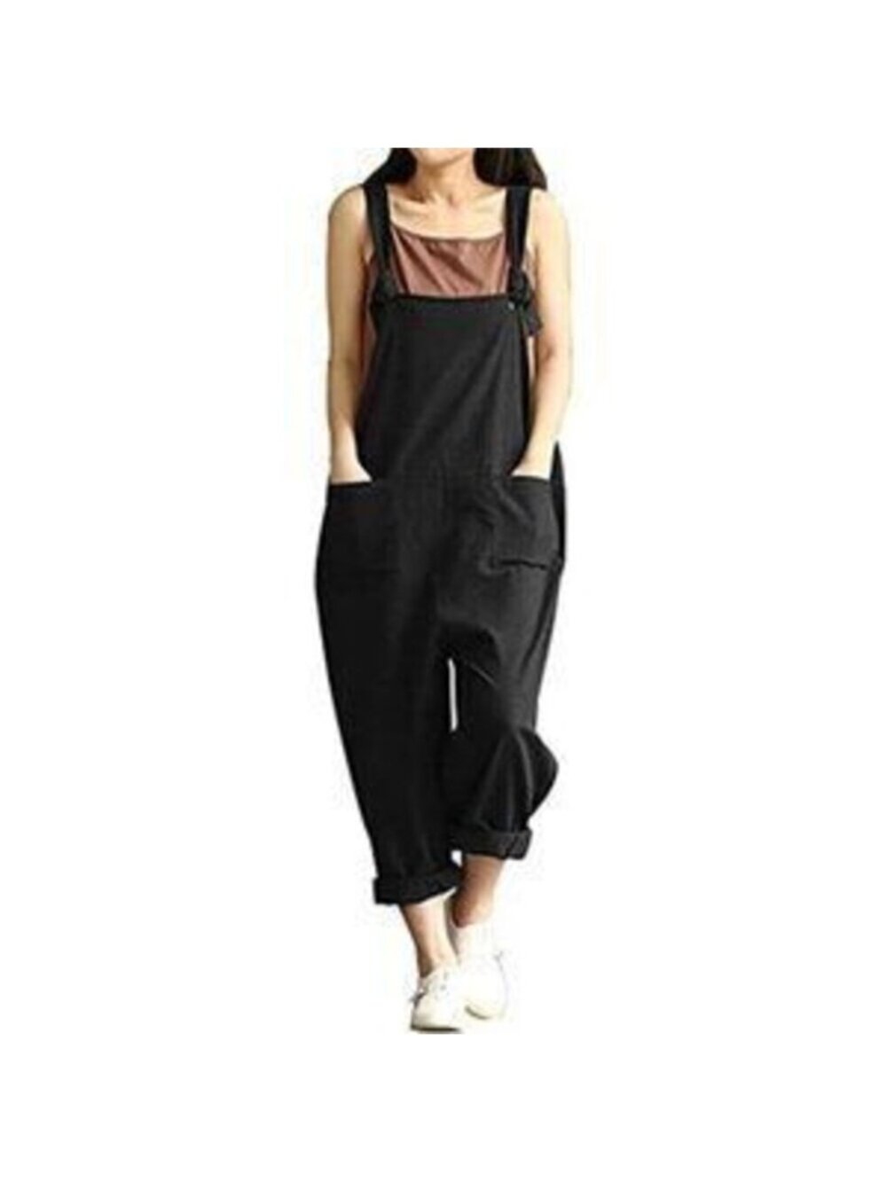 Women's Plus Size Overall Wide Leg Loose Baggy Jumpsuit Romper